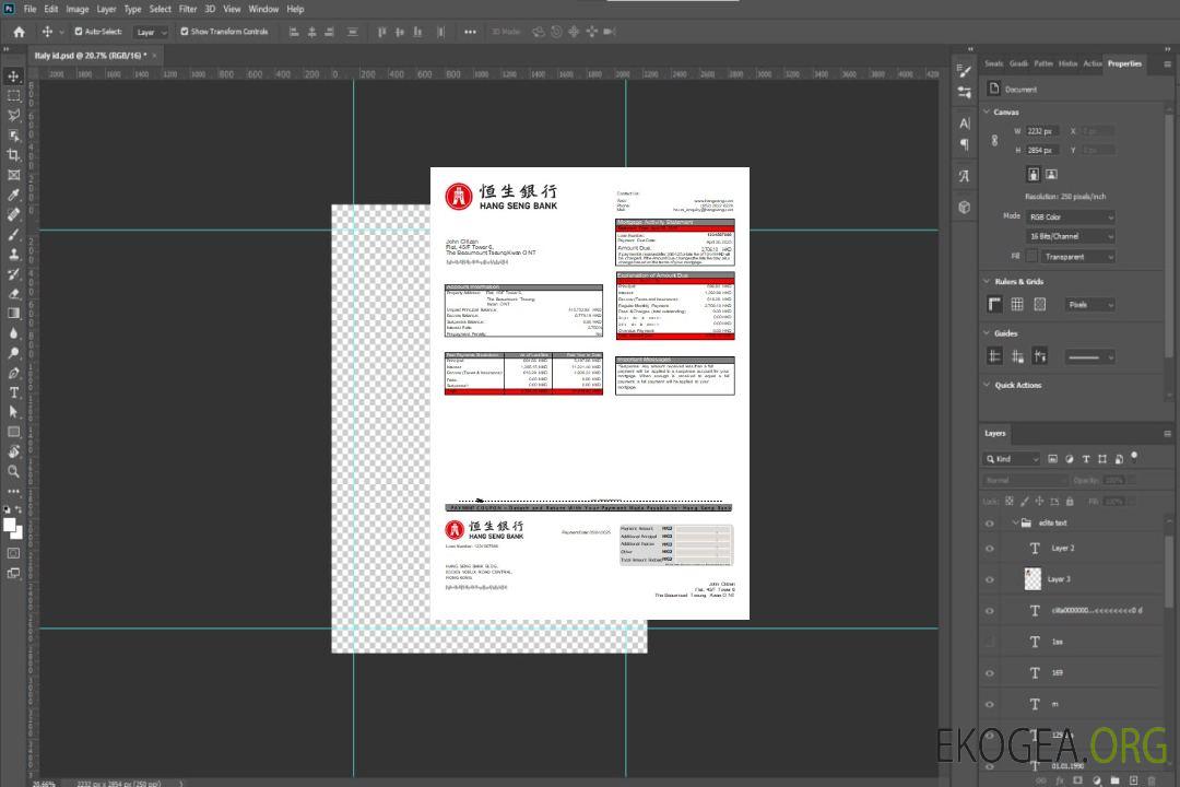 Relevé hypothécaire de la banque Hang Seng de Hong Kong scr template Relevé hypothécaire de la banque Hang Seng de Hong Kong scr template